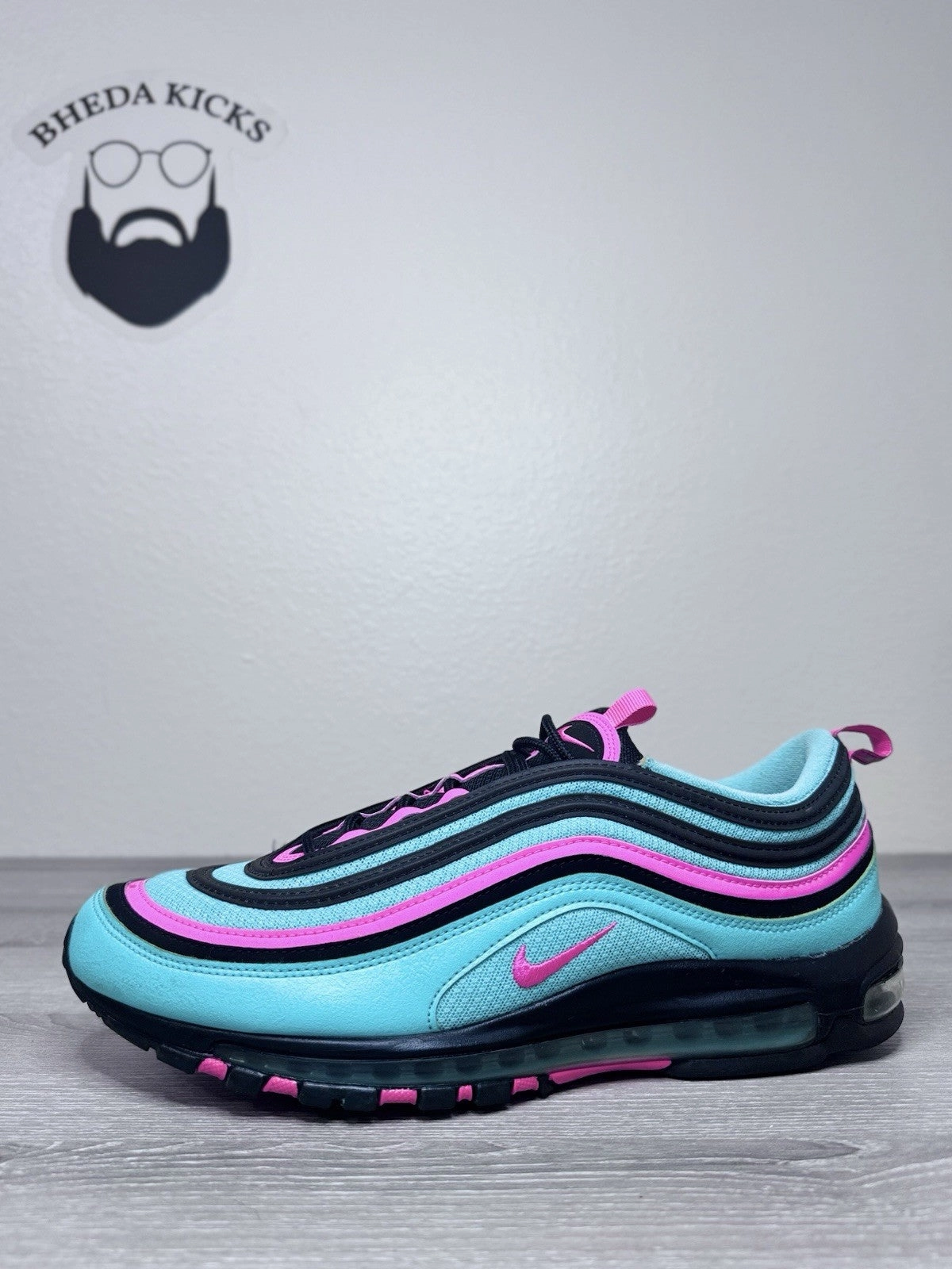 Size 13 - Nike Air Max 97 Hyper Turquoise Preowned (CU4877-300) Authentic Og Best Asics Running Shoes For Narrow Feet