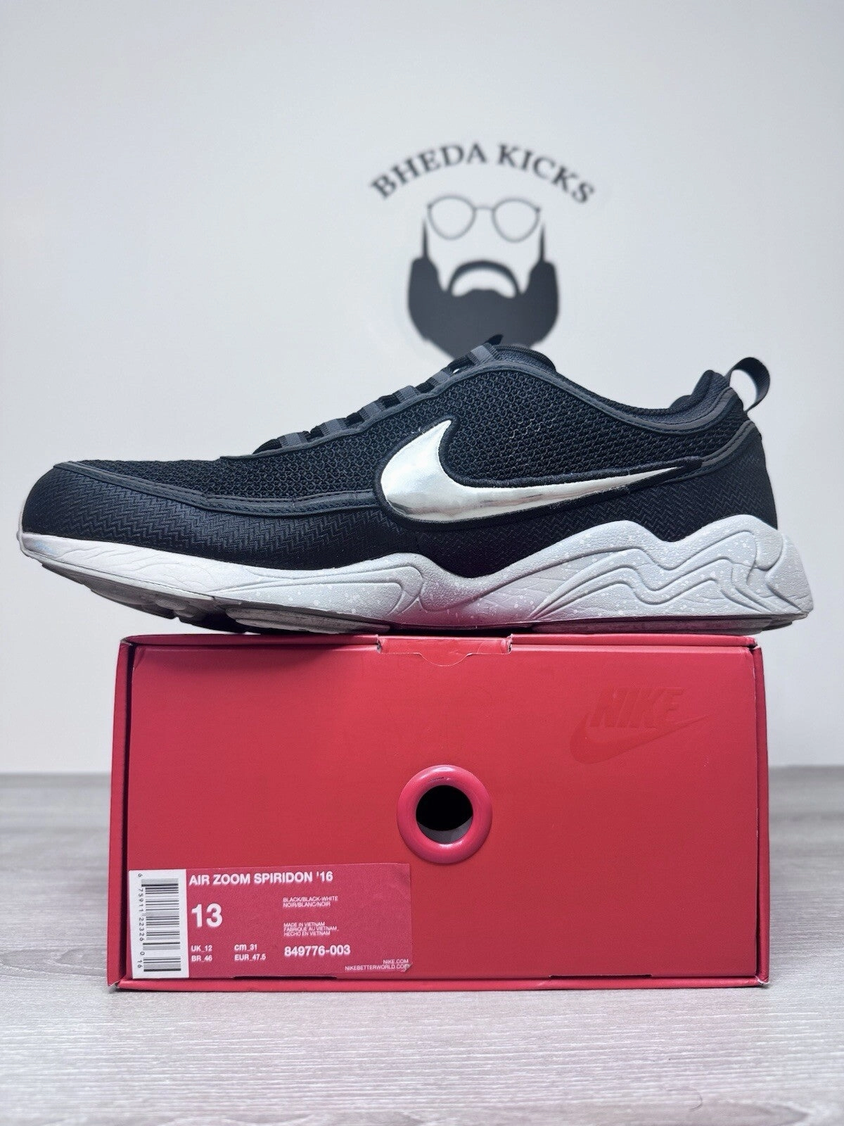 Asics Trail Scout 2 Running Shoes Size 13 - Nike Air Zoom Spiridon 16 Black 849776-003 Preowned Authentic