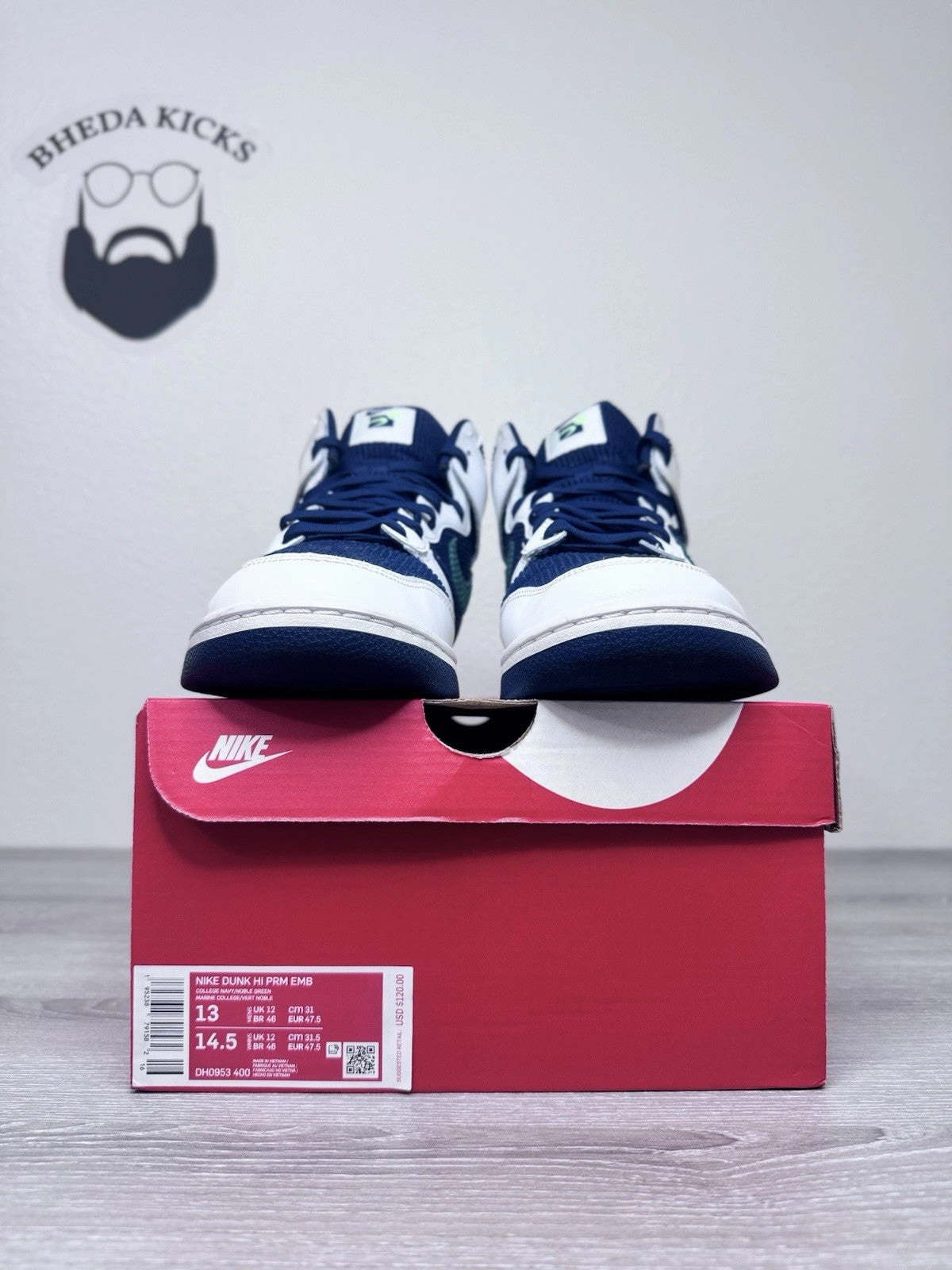 Size 13 - Nike Dunk Hi PRM EMB Sports Specialties Sports Corduroy DH0953-400 Asics Gel Resolution 8 Tennis Shoes