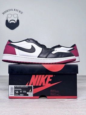 Asics Badminton Shoes Size 14 - Nike Air Jordan 1 Low 2023 Retro Black Toe CZ0790-106 Preowned Og