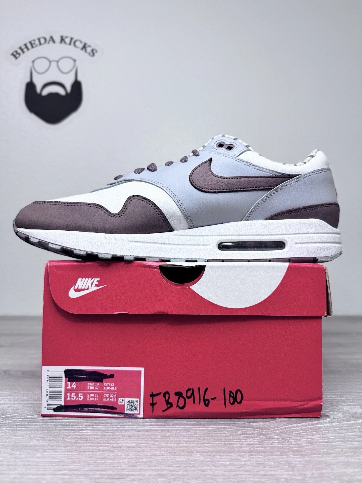 Size 14 - Nike Air Max 1 Premium PRM "Shima Shima" FB8916-100 Worn Once Asics Gel-quantum 180 4 Running Shoe