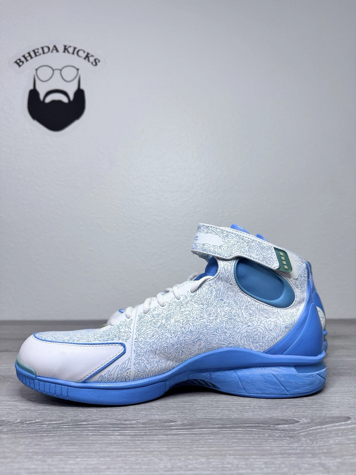 Size 14 - Nike Huarache 2K4 MPLS Laser University Blue Kobe Lakers 309957-141 Indoor Asics Shoes