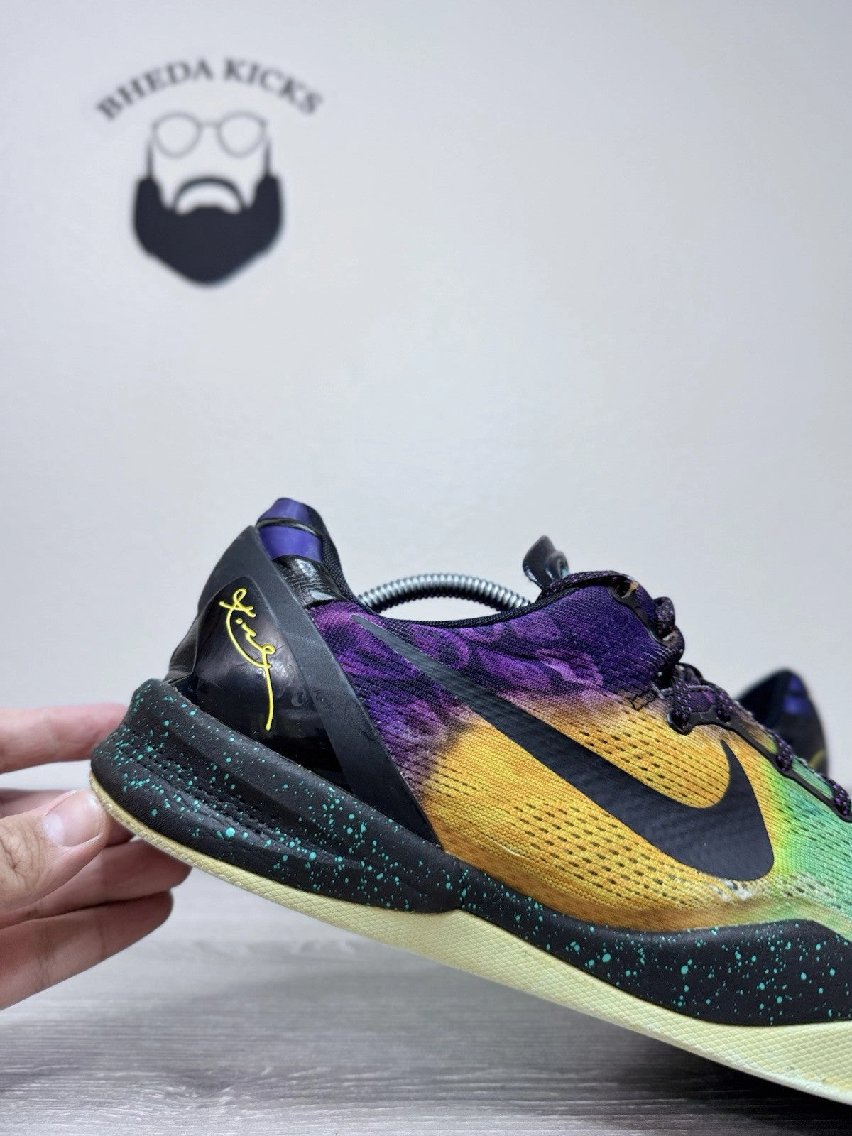 Size 14 - Nike Kobe 8 Easter 555035-302 Authentic Preowned Basketball Asics New Marathon Shoe