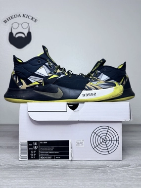 Size 14 - Nike PG 3 Mamba Mentality 2019 AO2607-900 Preowned Og Asics Gel-tactic Indoor Sport Shoes