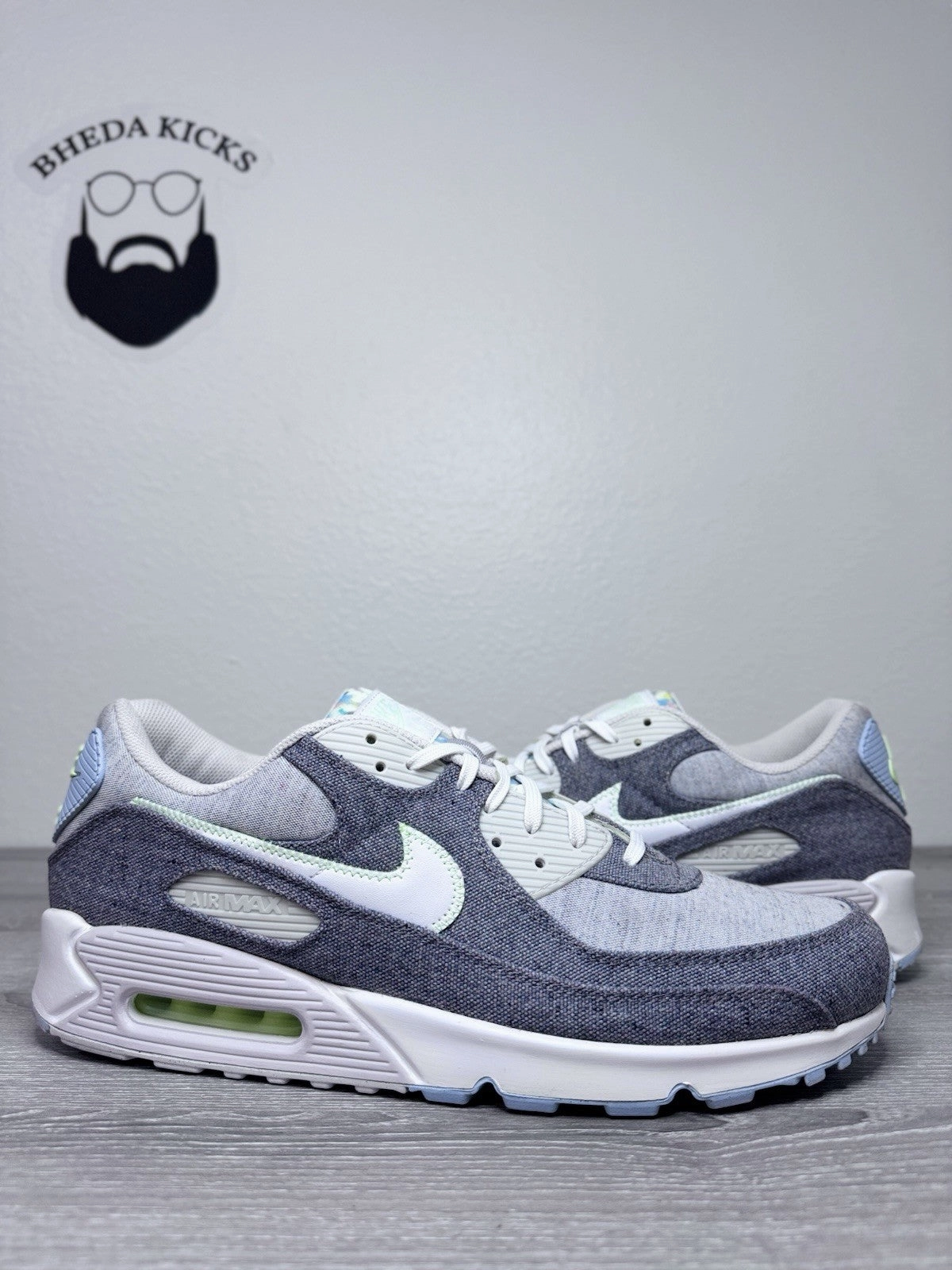 Asics Upcourt 4 Tennis Shoes Size 15 - Nike Air Max 90 Recycled Canvas CK6467-001 Preowned Authentic