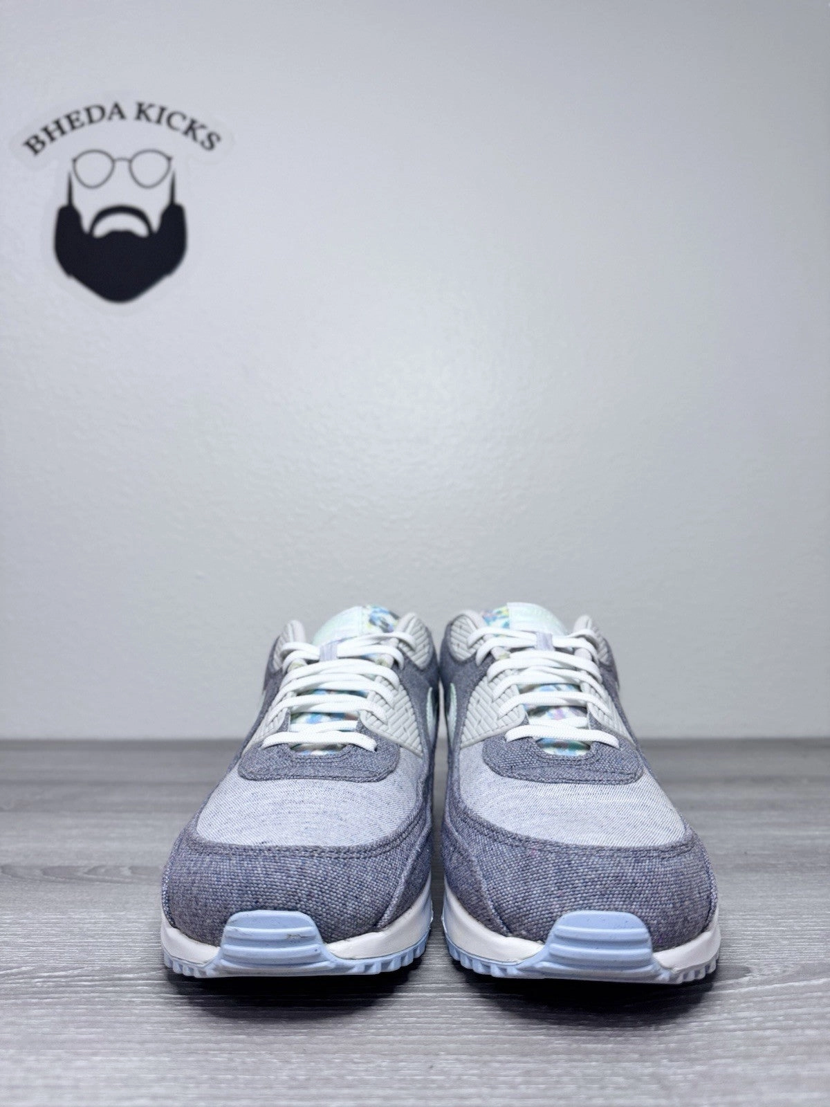 Size 15 - Nike Air Max 90 Recycled Canvas CK6467-001 Preowned Authentic Best Asics Shoes For Gym Classes