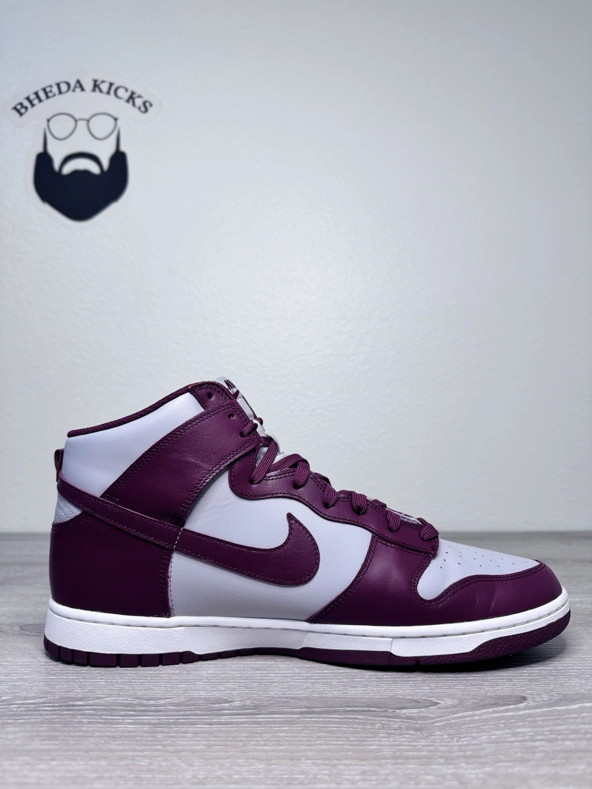 Size 15 - Nike Dunk High Retro Dark Beetroot Maroon Red Grey DD1399-600 Asics Gel Pulse 10 Running Shoes