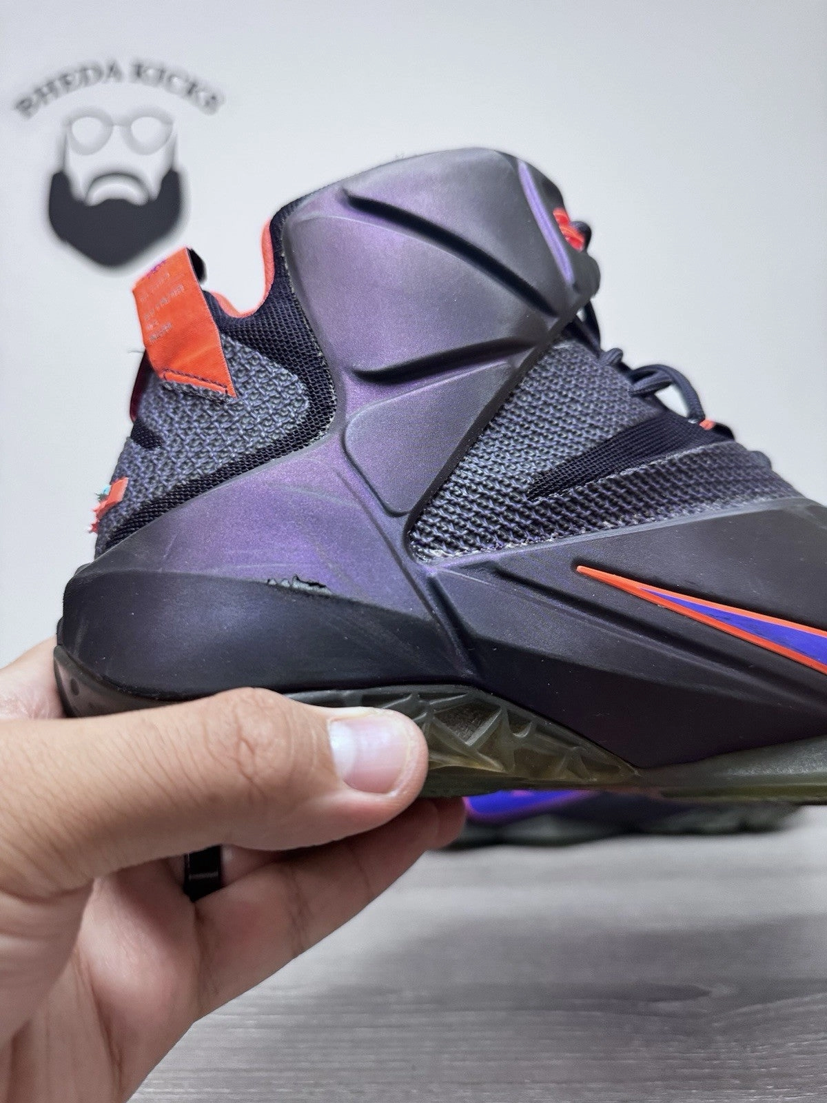 Recommended Asics Running Shoes Size 15 - Nike LeBron 12 Instinct 684593-583 Preowned Authentic Og Rare