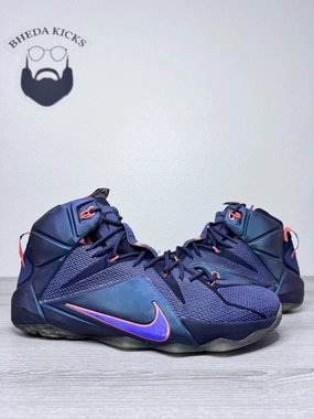 Size 15 - Nike LeBron 12 Instinct 684593-583 Preowned Authentic Og Rare Asics Graffiti Wrestling Shoes