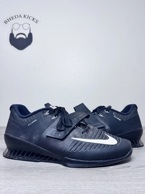 Size 15 - Nike Romaleos 3 Weightlifting Shoes Black White 852933-002 Men's Asics Running Shoe Guide