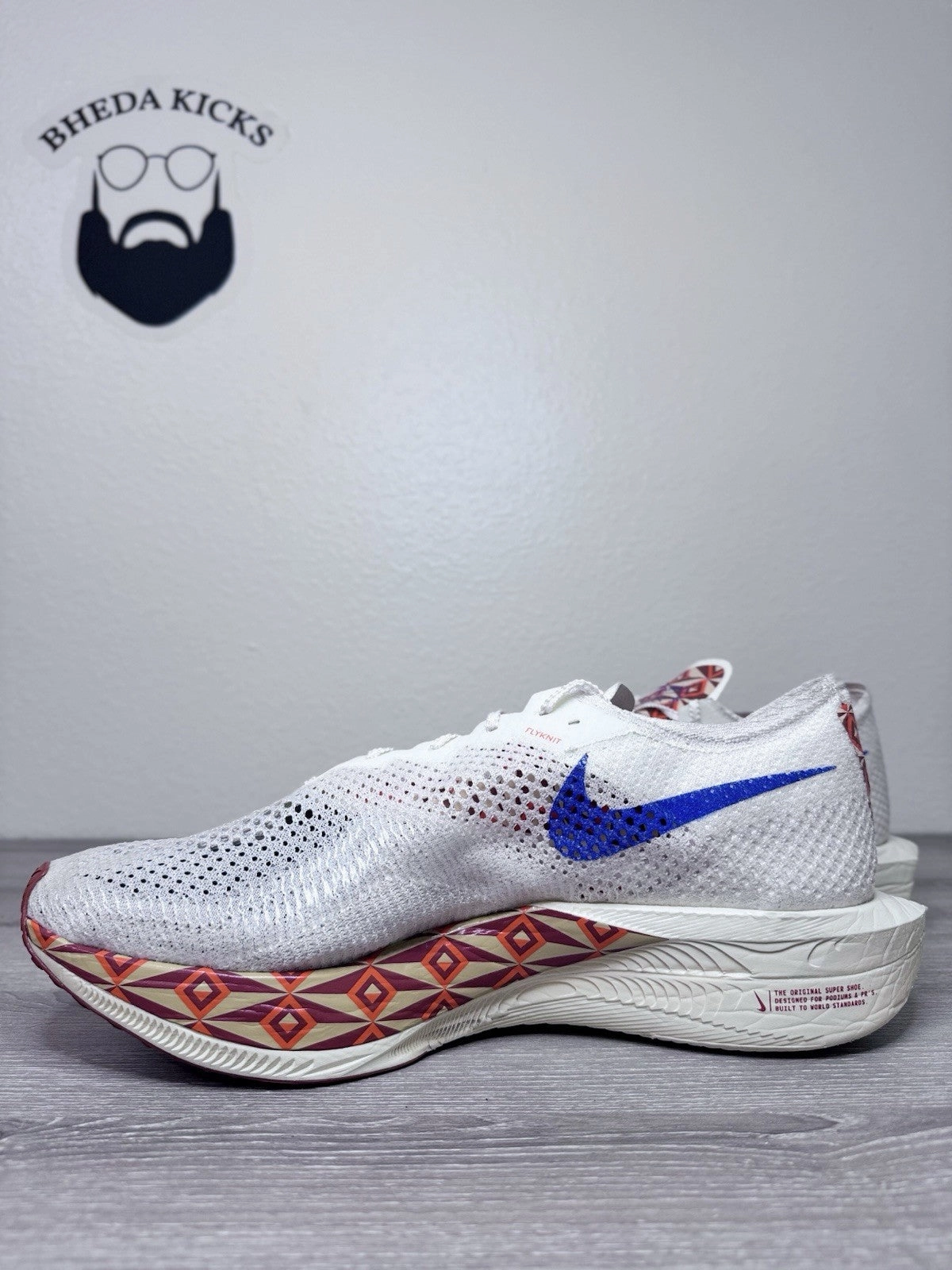 Asics Wide Width Shoes Size 15 - Nike Zoomx Vaporfly Next 3% PRM (FQ7676-100) Preowned Authentic