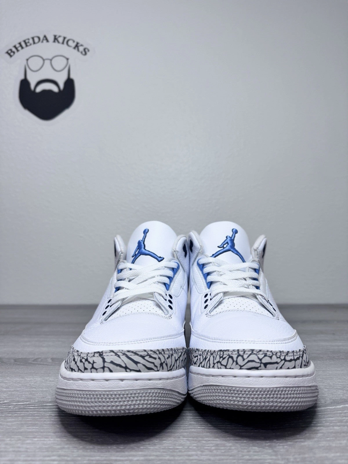 Asics Shoes Wholesale Size 16 - Nike Air Jordan 3 UNC White Blue Grey North Carolina CT8532-104