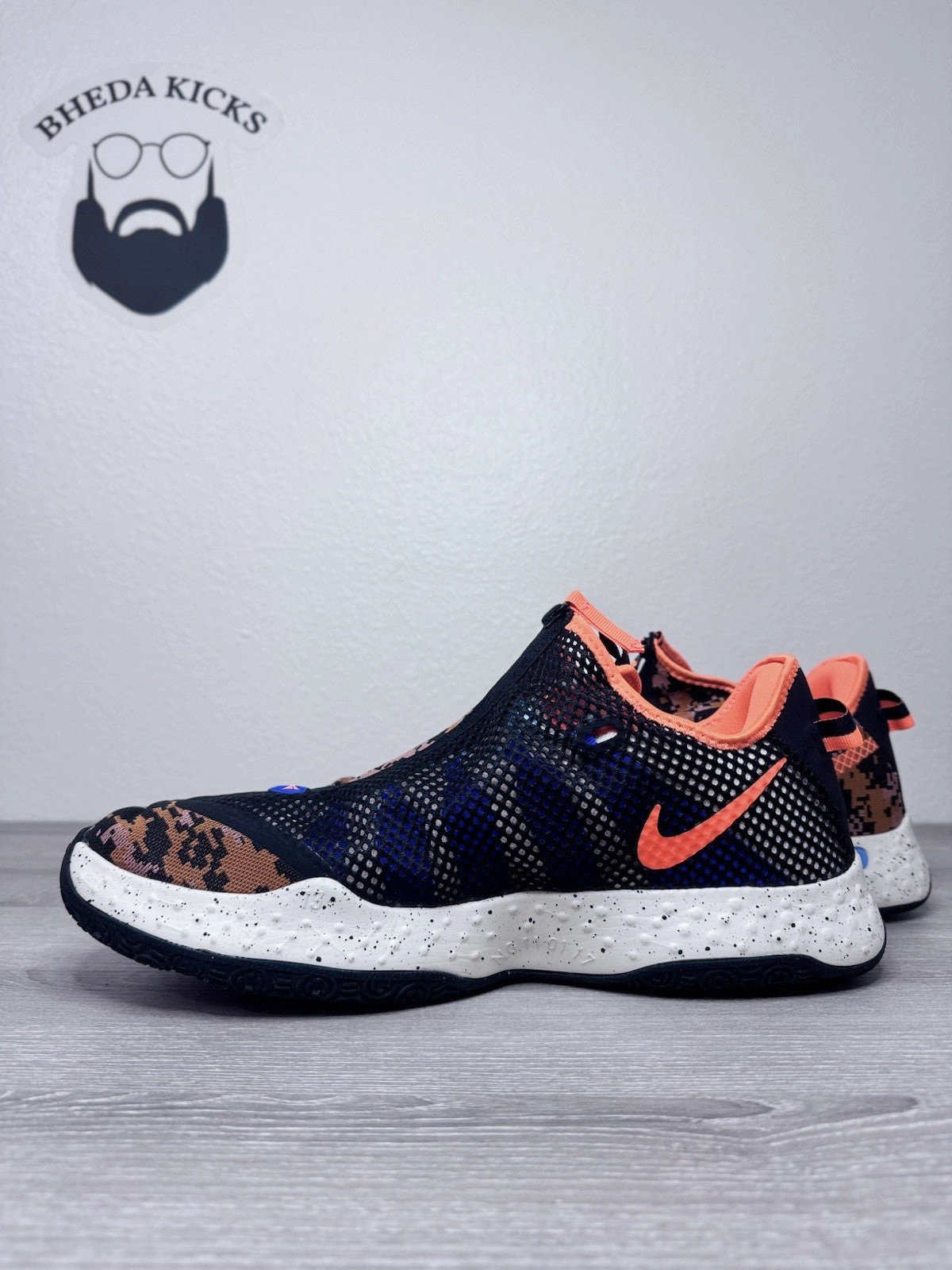 Asics Running Shoes Amplifoam Size 17 - Nike PG 4 Digi-Camo CD5079-200 Authentic Preowned