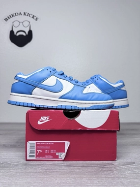 Size 7.5 - Nike Dunk Low Retro "UNC" 2021 DD1391-102 Preowned Authentic Asics Tennis Vs Pickleball Shoes