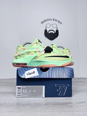 Size 8.5 - Nike KD 7 Easter 653996-304 Preowned Like Black Citron Authentic Asics Shoes Jcpenney