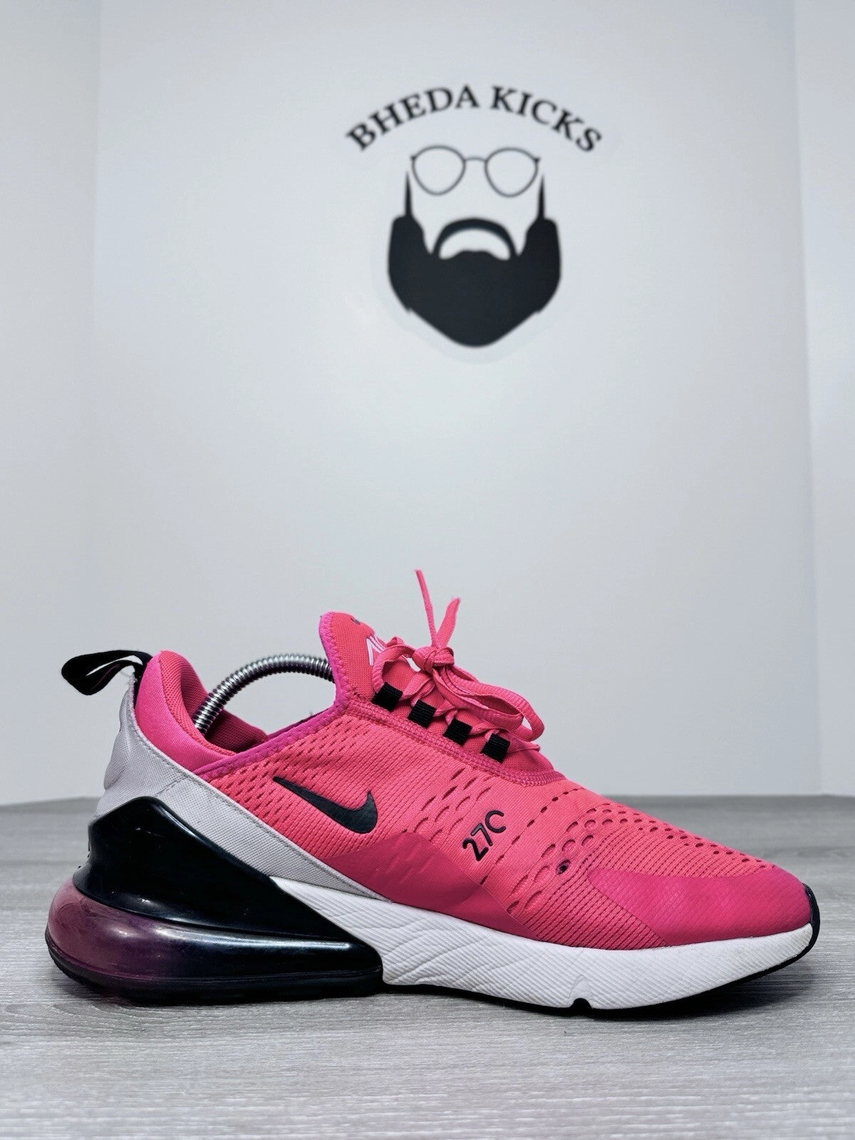 Size 9.5 - Nike Air Max 270 Red Orbit Preowned Authentic BV6078-600 Asics Gel-cumulus 27 Running Shoes