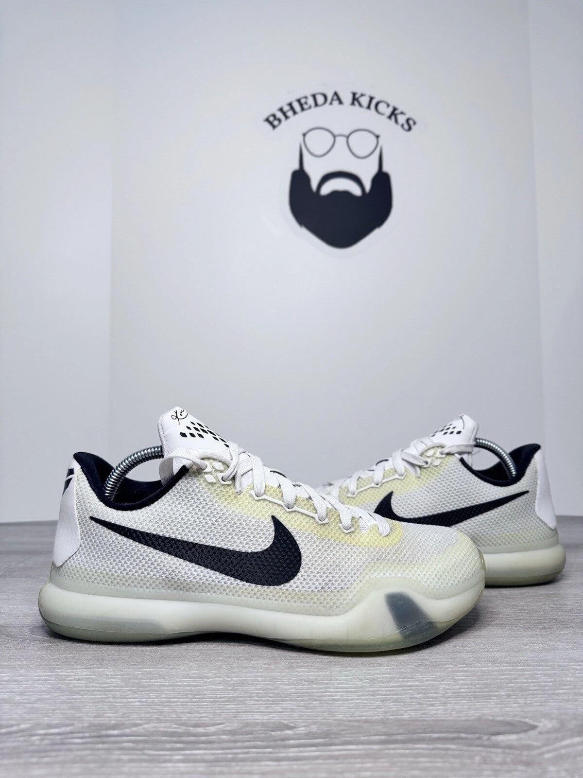 Asics Skateboard Shoes Size 9.5 - Nike Kobe 10 Fundamentals 2015 705317-100 Preowned Authentic