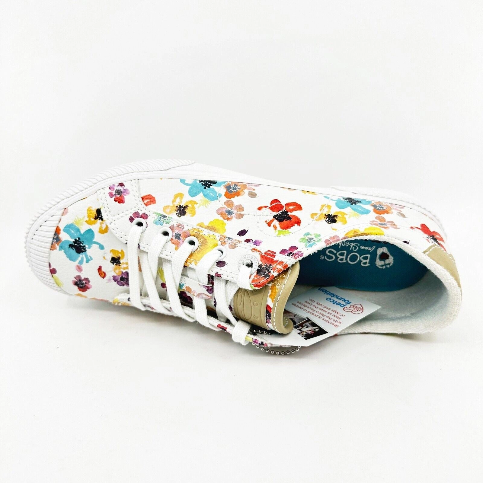 Skechers Bobs B Wilder Daisy Dance White Multi Womens Casual Shoes Unisex One Star Ox Casual Shoe