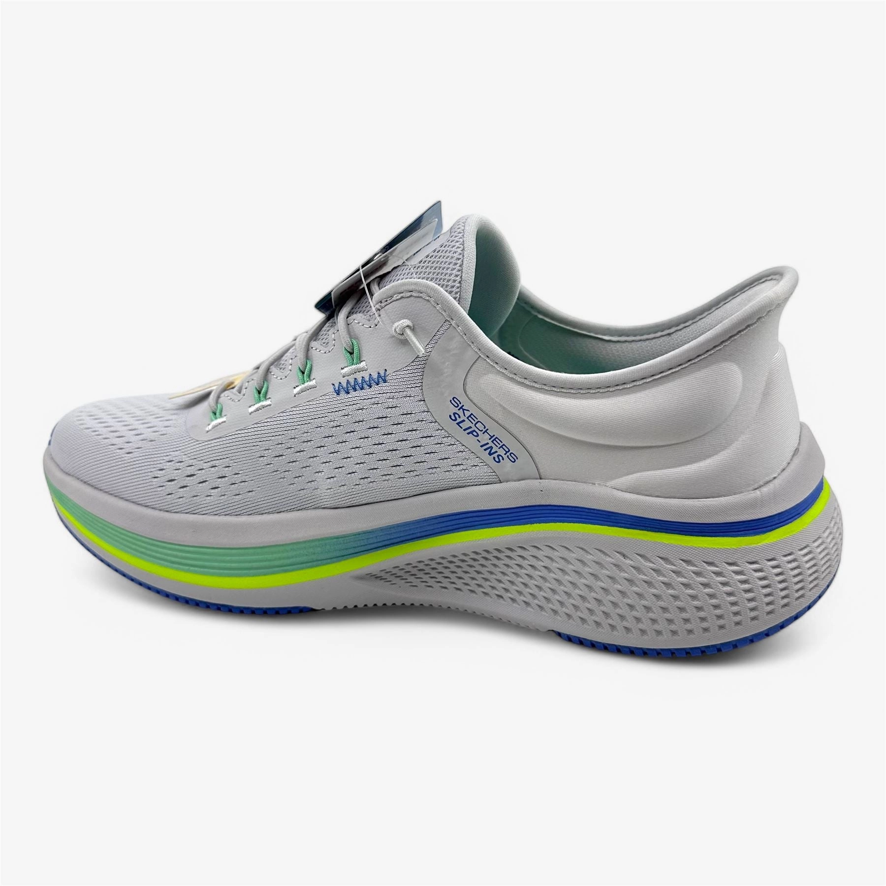 Skechers Go Run Elevate 2.0 Banyan Gray Blue Womens Athletic Sneaker Trail Vs Running Shoes