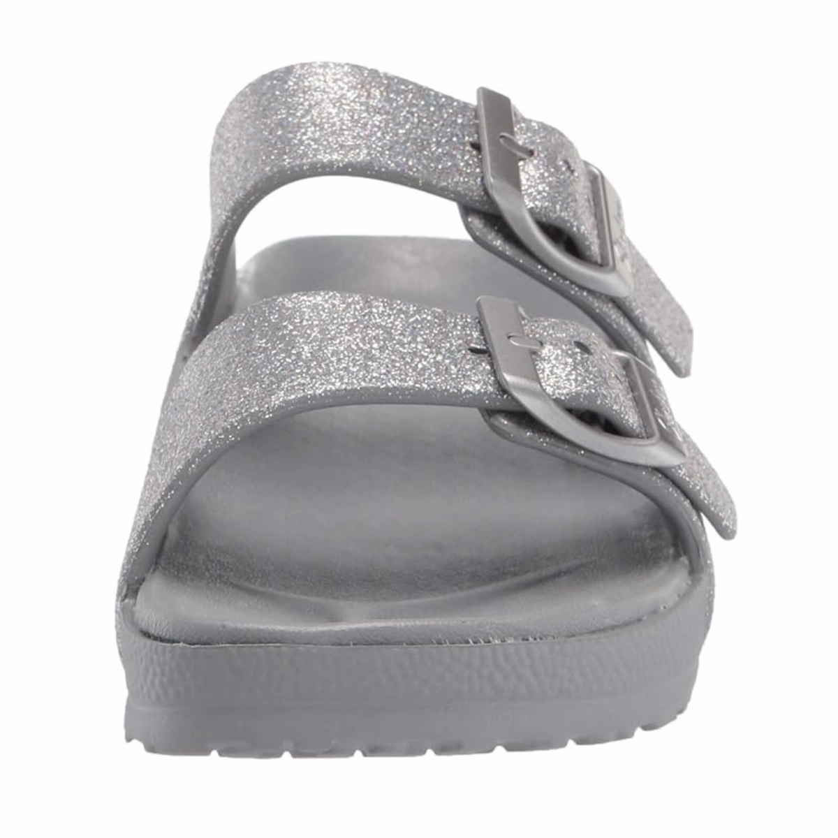Vibi Venezia Slippers Skechers Women's Luxe fomam Shimmering Sandals -GRY