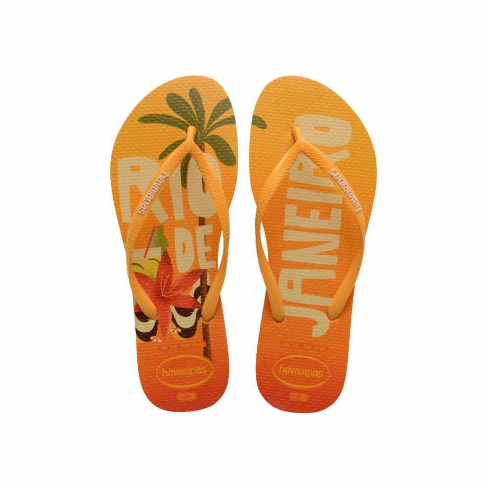 Slim Postcard Flip Flops 5 Inch Flip Flops