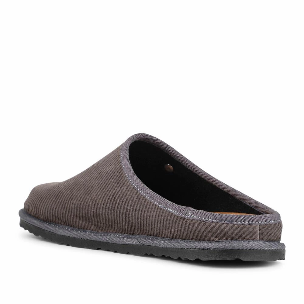 Slip-On Mule Slippers With Grip Sole - INB42002 / 328 239 - Grey Light Color Ugg Slippers
