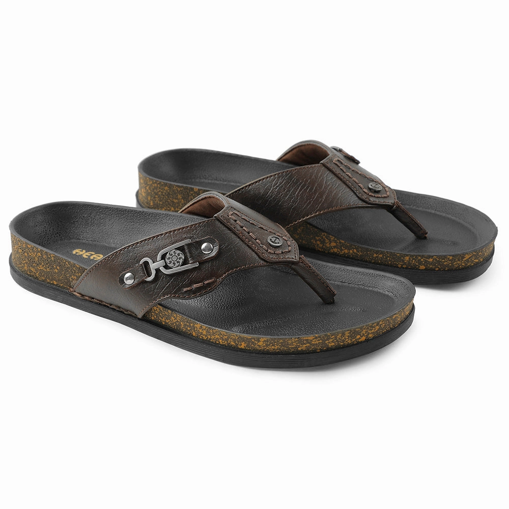 Slippers Philippines Healers Brown Casual Slipper For Men CSS-28E By Liberty