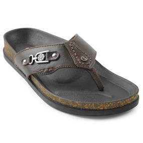 Knitted House Slippers Healers Brown Casual Slipper For Men CSS-28E By Liberty