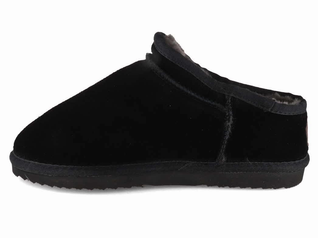 WARMBAT Men Suede Slippers 'Conner', black Slppers Hawaii