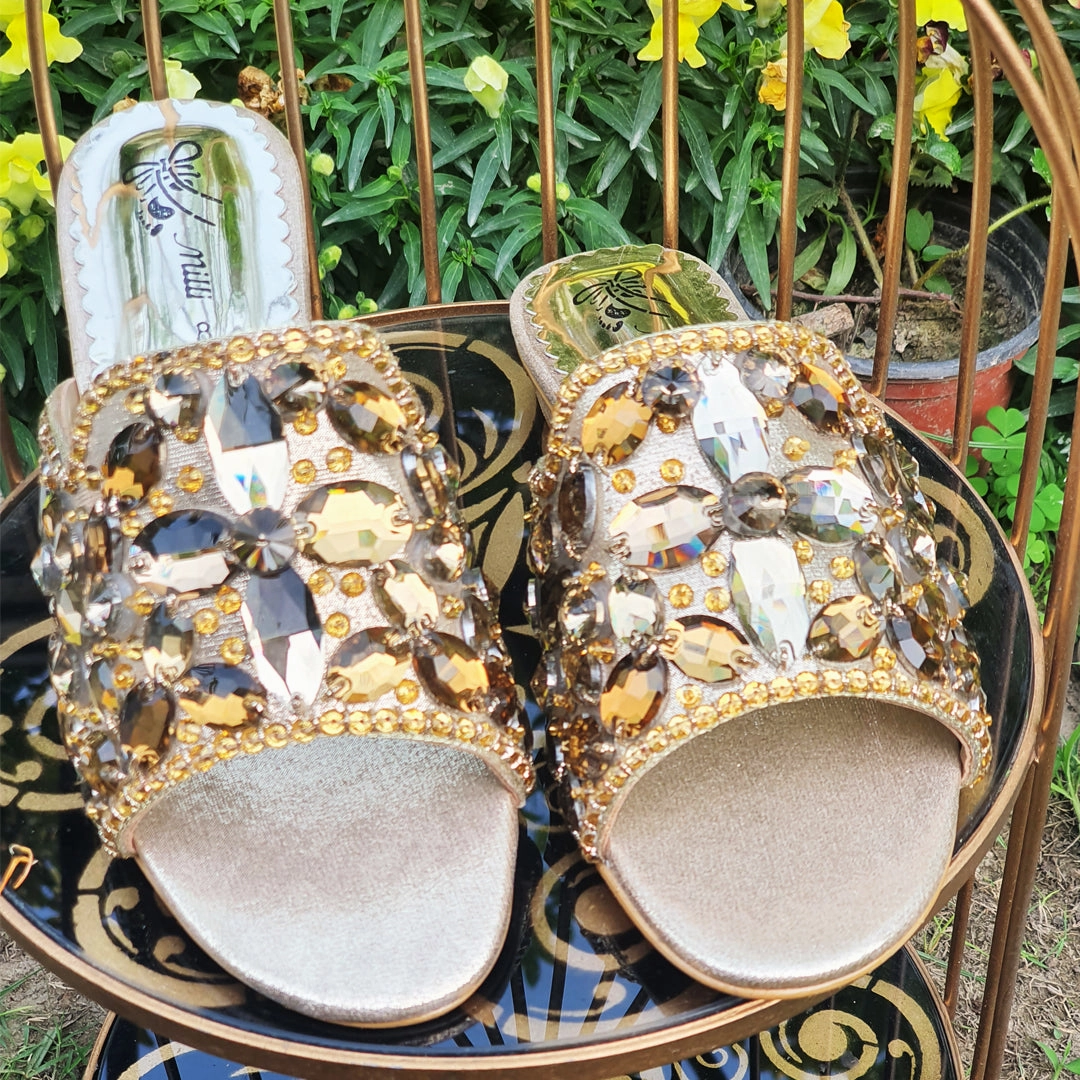 Best Casual Shoes For Teens Golden Fancy Slipper