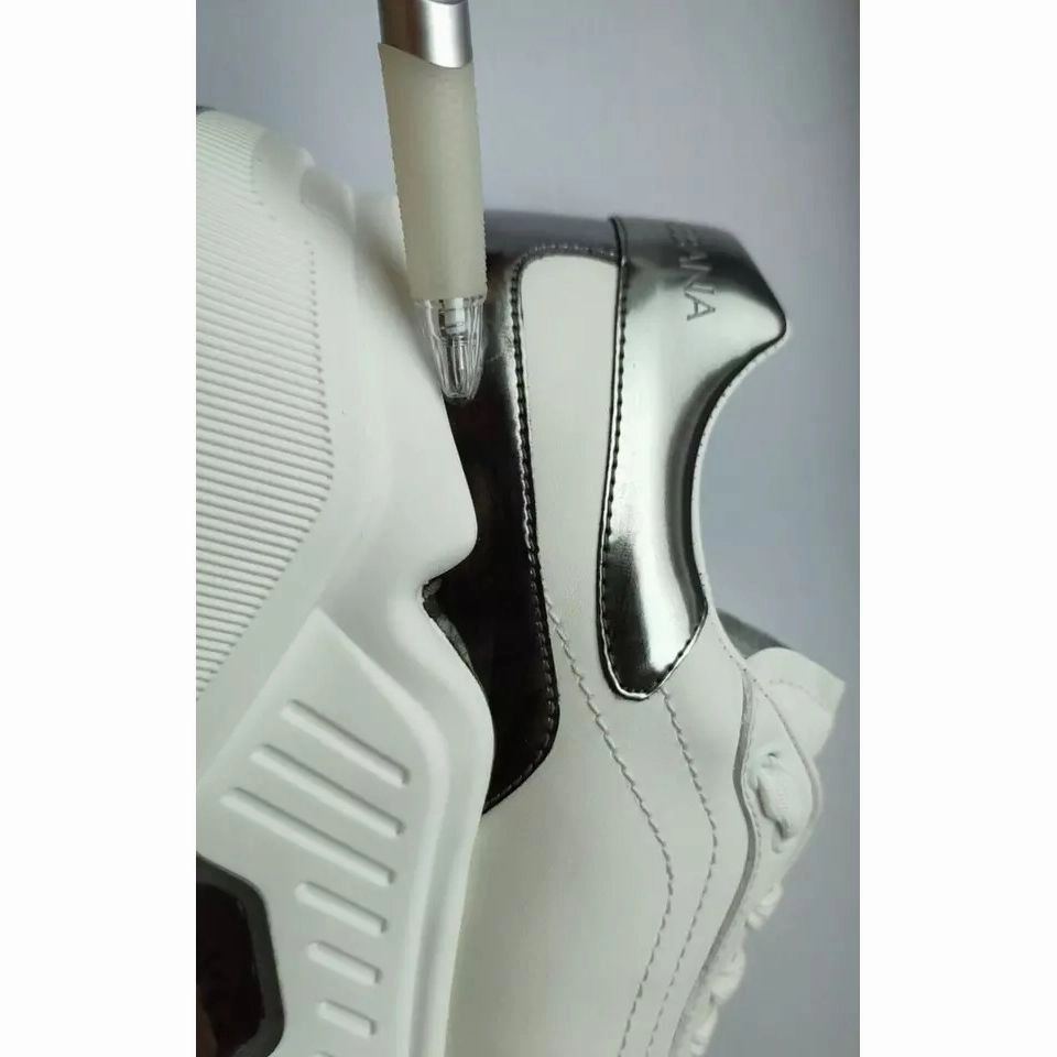 Gucci Rhyton Sneakers Dolce & Gabbana White Silver DAYMASTER Leather Sneakers Men Shoes