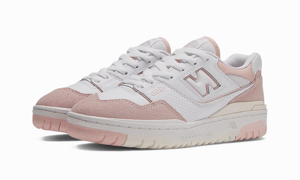 New Balance 550 White Pink Sea Salt New Balance Grey Vintage