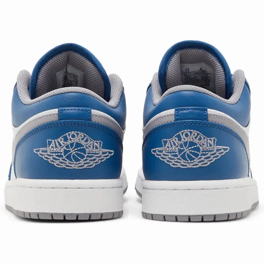 Nike Air Jordan 1 Low 'True Blue Cement' Asics Sky Elite Ff Mt Volleyball Shoe