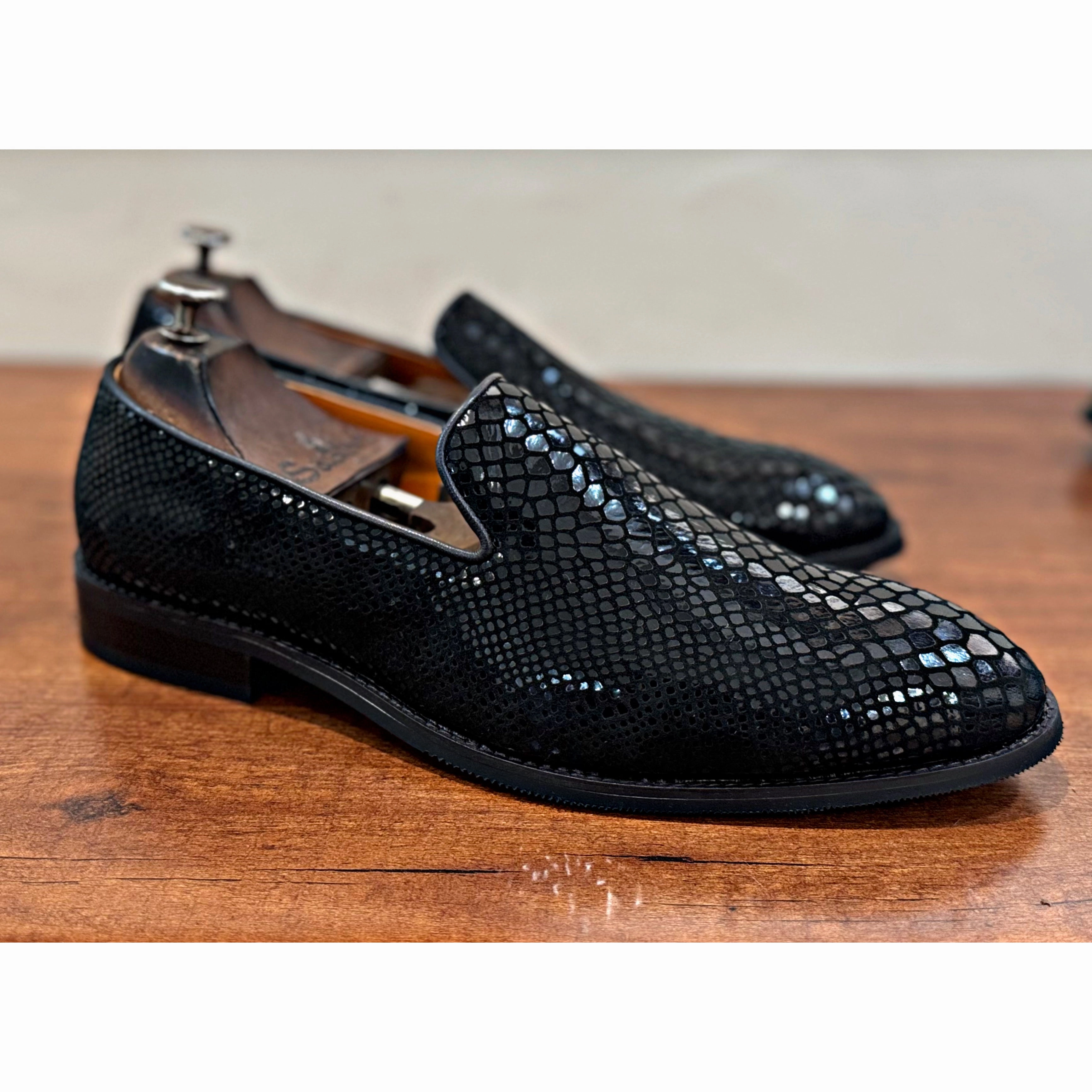 Snake Foil Loafers Black Johnston Murphy Sheepskin Loafers