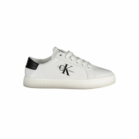Calvin Klein White Polyester Sneaker Brand Sneakers
