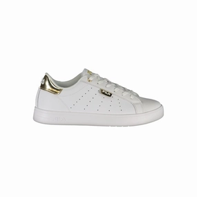 Sneakers Match Tees Fila Lace-Up Luxe Sneakers with Golden Accents