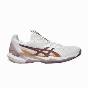 ASICS Solution Speed FF 3 Clay White Dusty Mauve (Women's) Asics Gel-venture 8 Trail Running Shoes