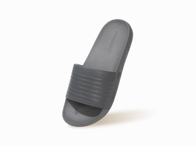 FootBed Slides for Men : Grey Scuffette Slippers