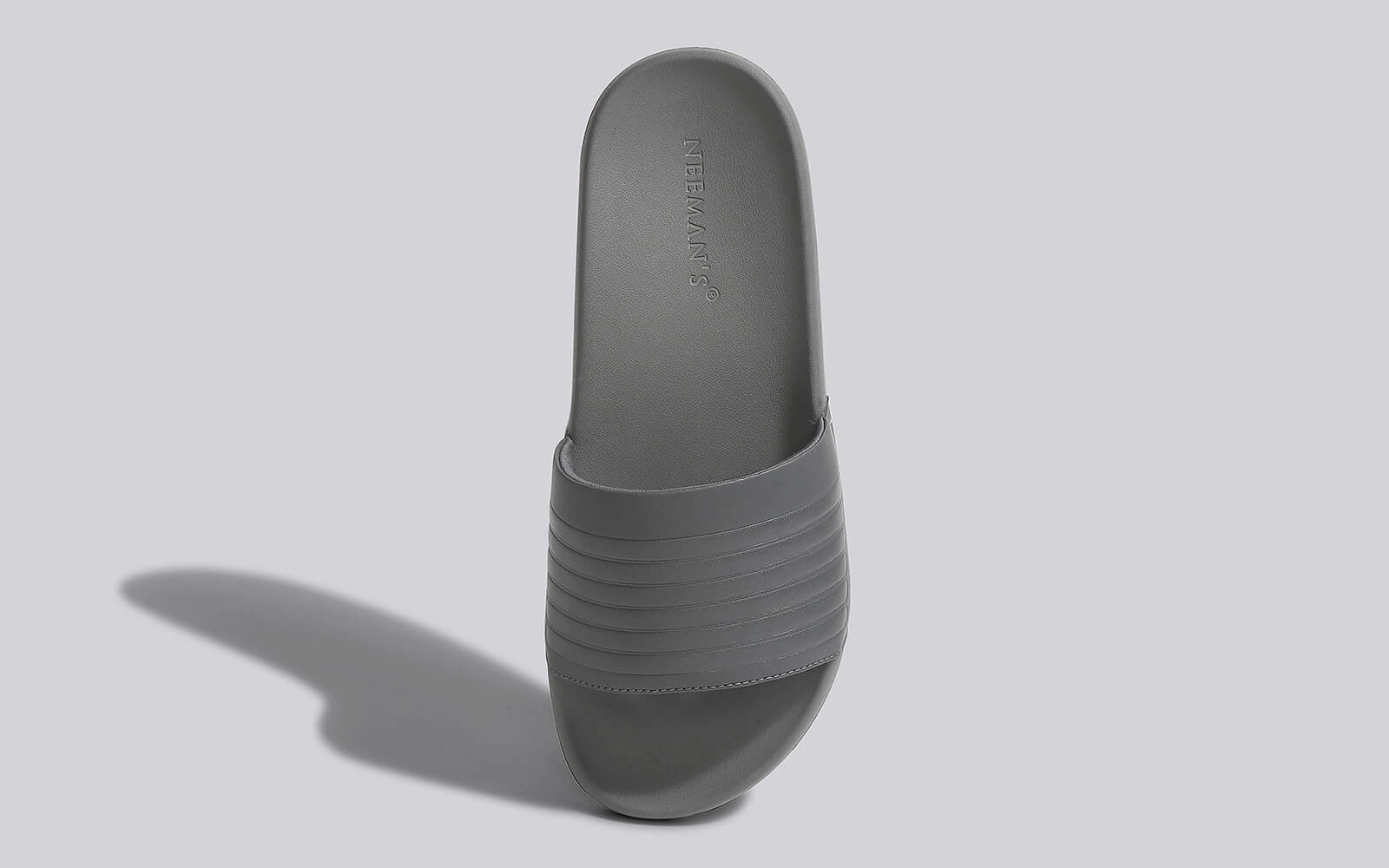 FootBed Slides for Men : Grey Mouse Slippers