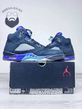 Asics Gel Challenger Tennis Shoes Size 10 - Nike Air Jordan 5 Retro Black Grape Mens Sneakers 136027-007 Preowned