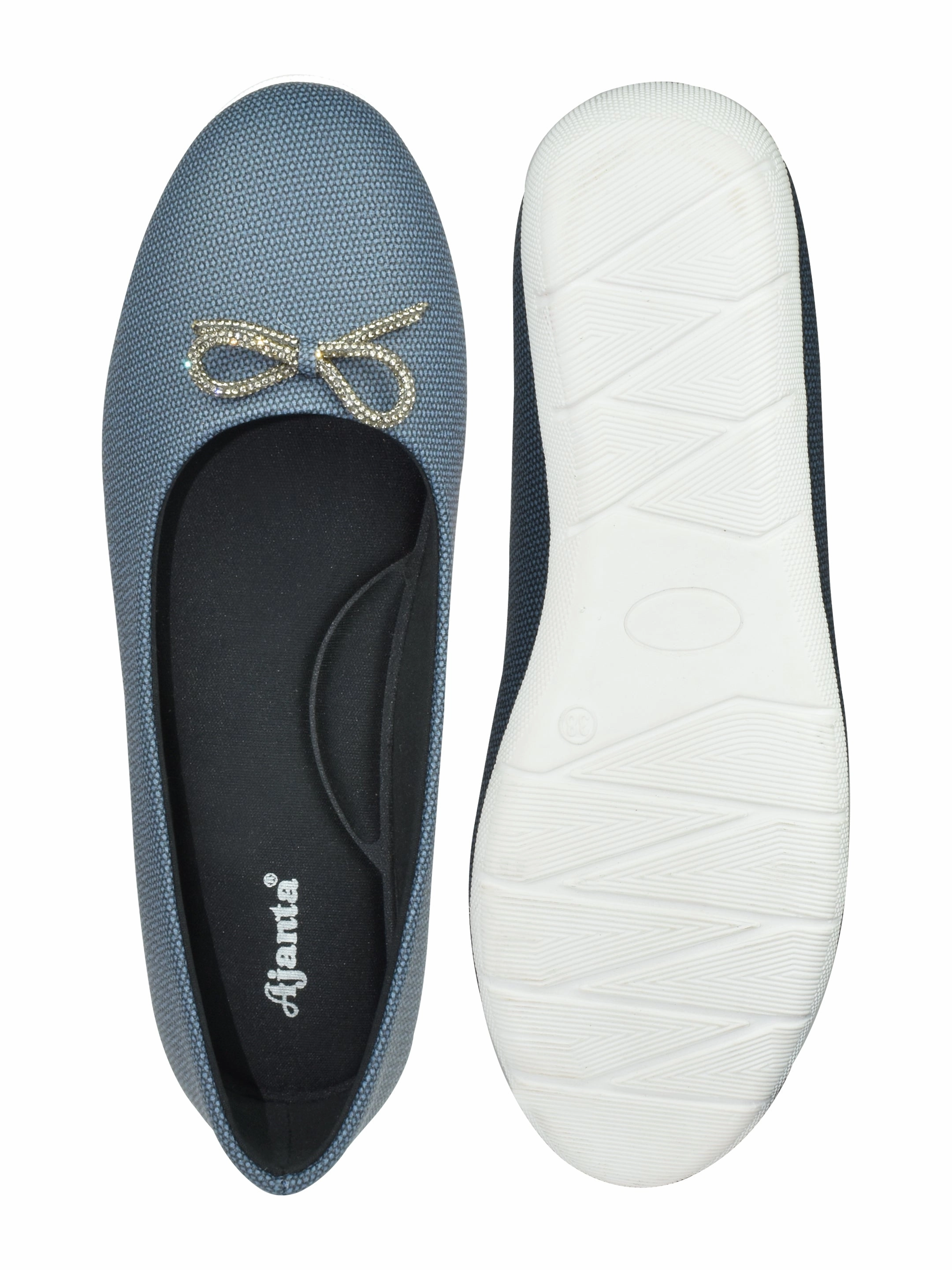 Best Flat Shoes For Mountain Biking Ajanta Comfortable Stylish Light Weight Casual Solid Slip-On Bellies For Women EL5024