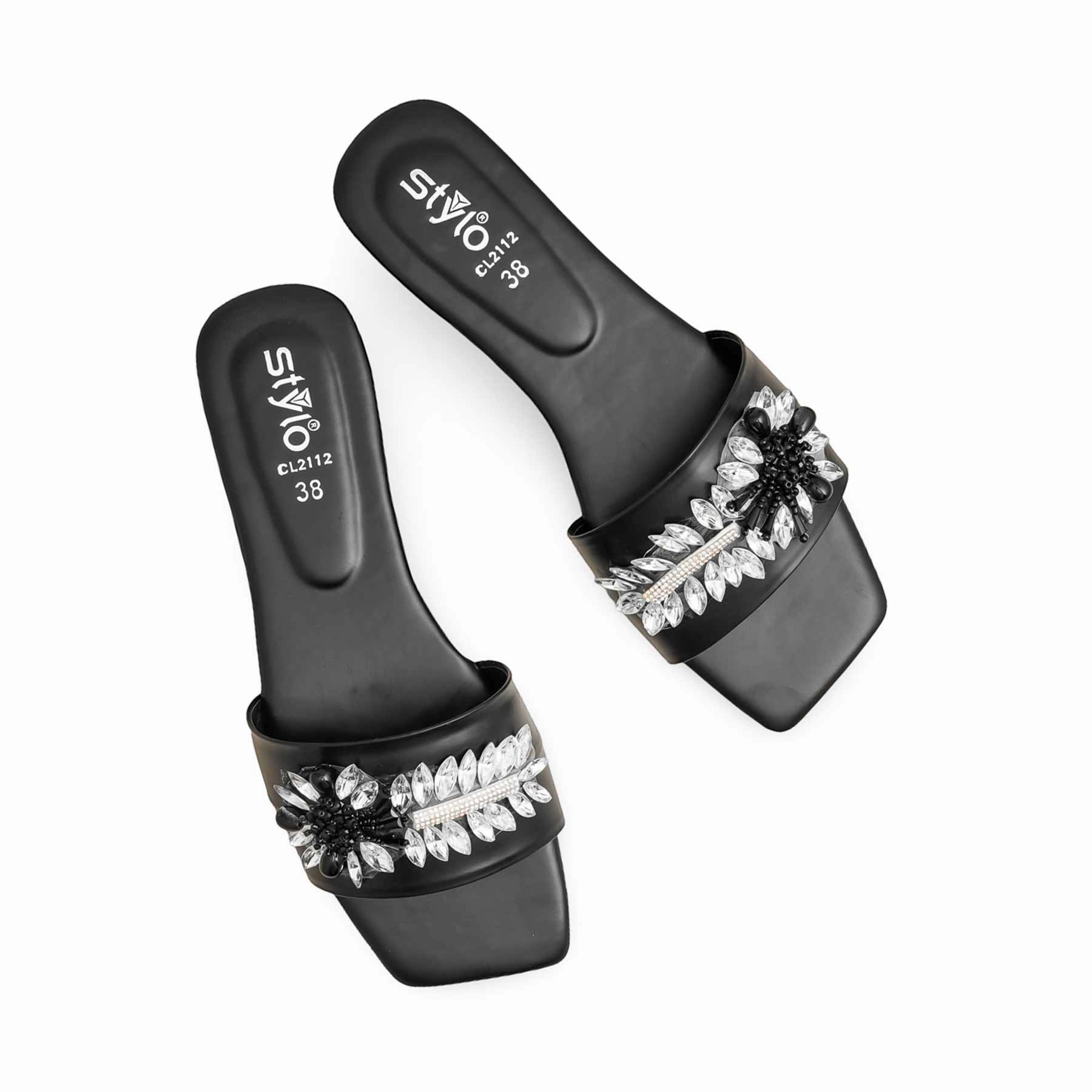 Black Casual Slipper CL2112 Shoe Casual