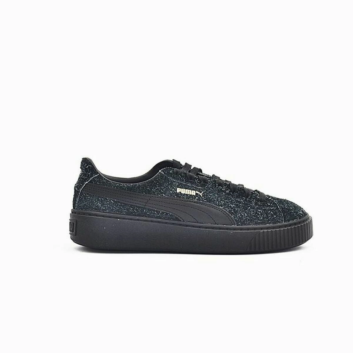 Sports Trainers for Women Puma Suede Platform Eletal Black Puma X Bmw Motorsport Shoes