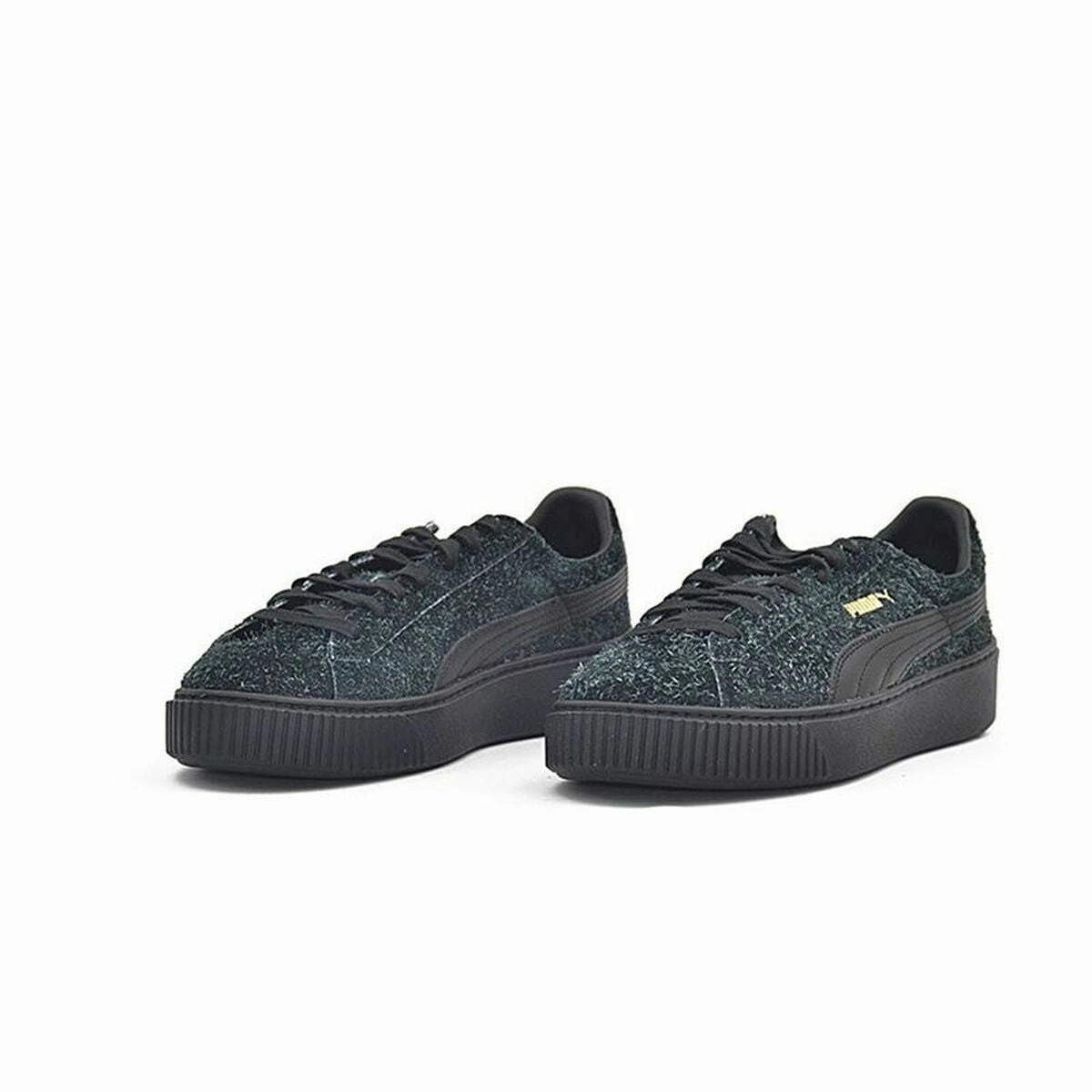 Sports Trainers for Women Puma Suede Platform Eletal Black Puma Shoes Cali Sport