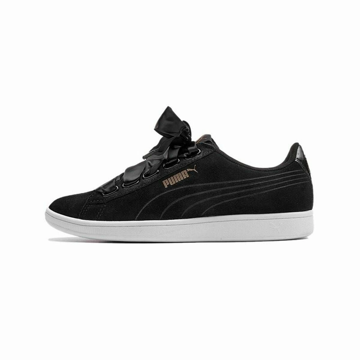 Sports Trainers for Women Puma Vikky Ribbon SD  Black Track Shoes Asics