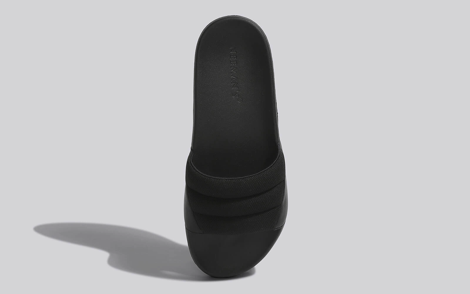 Squooshy Slides for Men : Black Ice Slippers