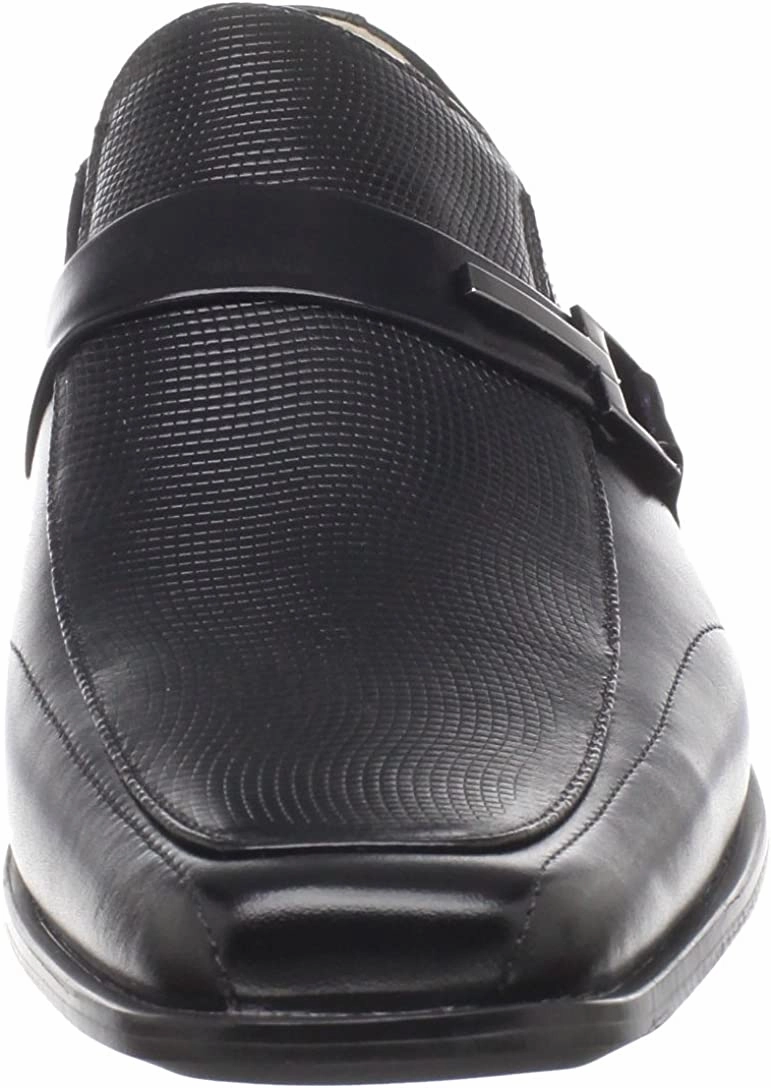 Stacy Adams Men's Beau Moc Toe Bit Slip-On Loafer Leather Moccasin Loafers