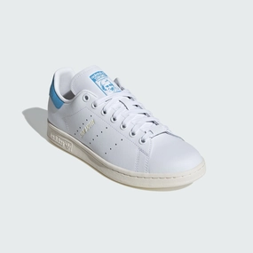 Shoes Sneakers Adidas STAN SMITH SHOES - Ftwr White / Semi Blue Burst / Almost Yellow