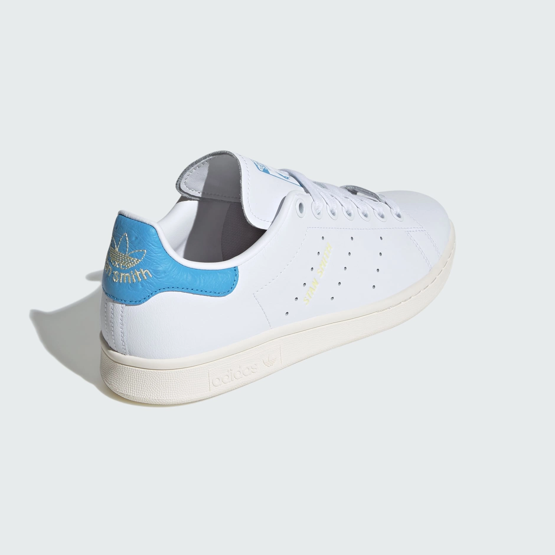 STAN SMITH SHOES - Ftwr White / Semi Blue Burst / Almost Yellow Best Adidas Winter Shoes