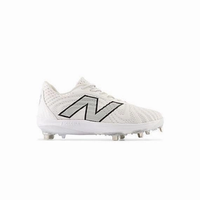 New Balance Men's FuelCell 4040 V7 Metal Baseball Cleats - Optic White / Raincloud - L4040TW7 New Balance Shoes With Velcro